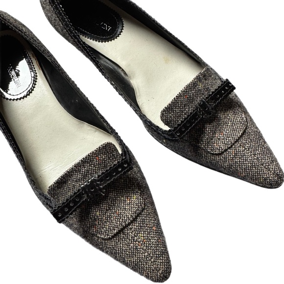 Enzo Angiolini Black / Brown Tweed Shoes - Picture 3 of 4
